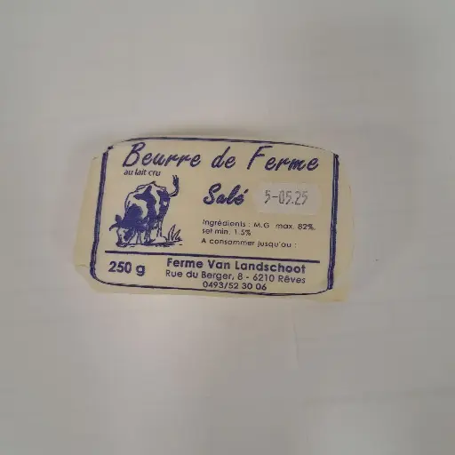 Beurre de ferme salé 250 g